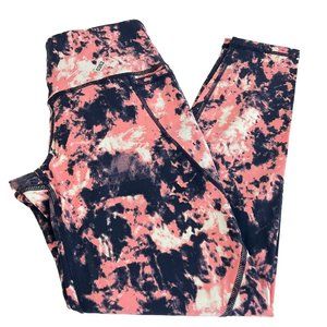 Sweaty Betty Leggings Womens Sz XXS Pink Navy Power Pocket 7/8 High Rs $108 Nwt